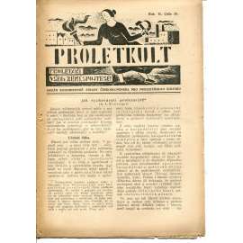 Proletkult, rok II., číslo 38/1924 [Orgán KSČ pro proletářskou kulturu] - časopis, noviny, 1. republika