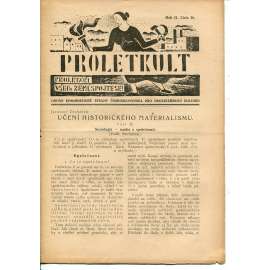 Proletkult, rok II., číslo 36/1923 [Orgán KSČ pro proletářskou kulturu] - časopis, noviny, 1. republika