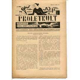 Proletkult, rok II., číslo 31/1923 [Orgán KSČ pro proletářskou kulturu] - časopis, noviny, 1. republika