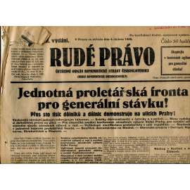 Rudé právo, ročník IX., číslo 81/1928 (1. republika, staré noviny) - pošk.