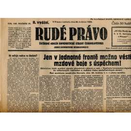 Rudé právo, ročník IX., číslo 125/1928 (1. republika, staré noviny)