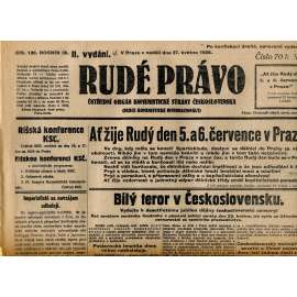 Rudé právo, ročník IX., číslo 126/1928 (1. republika, staré noviny)