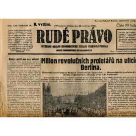 Rudé právo, ročník IX., číslo 127/1928 (1. republika, staré noviny)