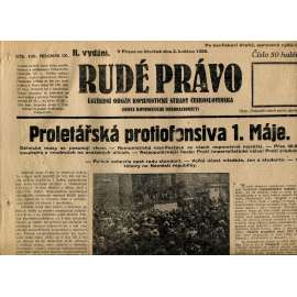 Rudé právo, ročník IX., číslo 105/1928 (1. republika, staré noviny)