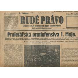 Rudé právo, ročník IX., číslo 105/1928 (1. republika, staré noviny)
