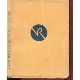 Soupis vlastních exlibris (podpis Václav Rytíř)
