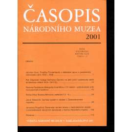 Časopis Národního muzea, ročník CLXX., číslo 3-4/2001