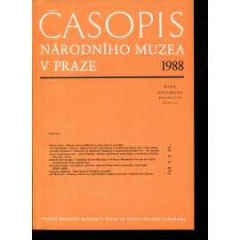 Časopis Národního muzea v Praze, ročník CLVII., číslo 1-2/1988