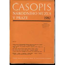 Časopis Národního muzea v Praze, ročník CIL., číslo 1-2/1980