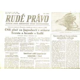 Rudé právo, číslo 205/1946 (staré noviny) - [komunisté, komunismus]