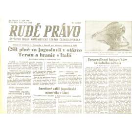 Rudé právo, číslo 205/1946 (staré noviny) - [komunisté, komunismus]
