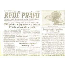 Rudé právo, číslo 205/1946 (staré noviny) - [komunisté, komunismus]