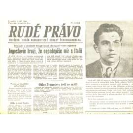 Rudé právo, číslo 208/1946 (staré noviny) - [komunisté, komunismus]