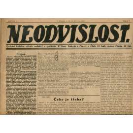 Neodvislost, ročník I., číslo 7/1917 (staré noviny)