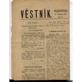 Věstník Vladivostok, číslo 31/1919 (noviny,1. republika, legie)