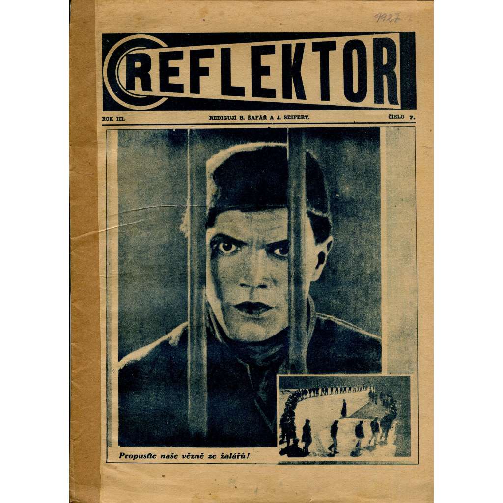 Reflektor, ročník III., číslo 7 (časopis, staré noviny, 1. republika)
