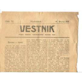 Vestnik, číslo 72/1918 (Vladivostok, legie)