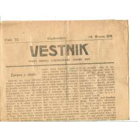 Vestnik, číslo 72/1918 (Vladivostok, legie)