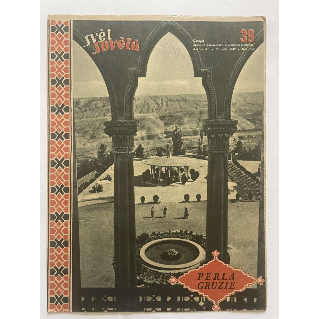 Svět sovětů, ročník XII., číslo 39/1949 (časopis, noviny)