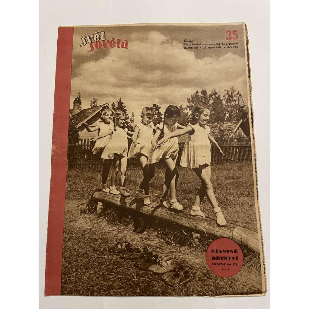 Svět sovětů, ročník XII., číslo 35/1949 (časopis, noviny)