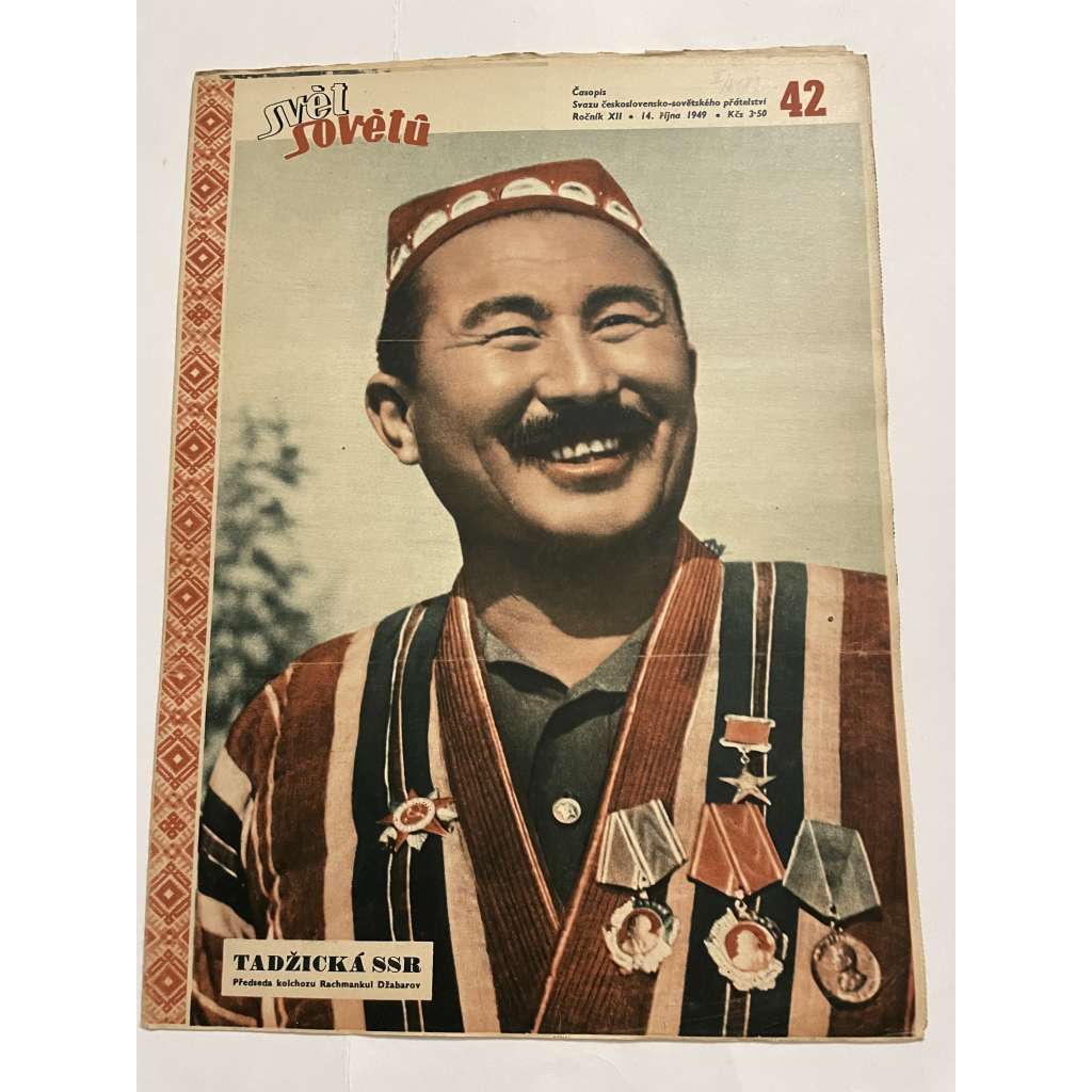 Svět sovětů, ročník XII., číslo 42/1949 (časopis, noviny)