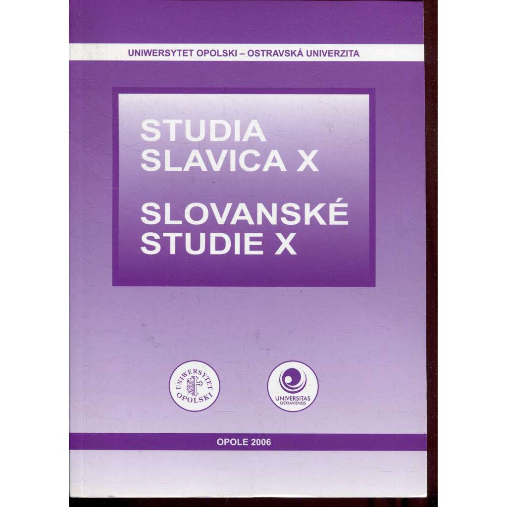 Slovanské studie X / Studia Slavica X (časopis)