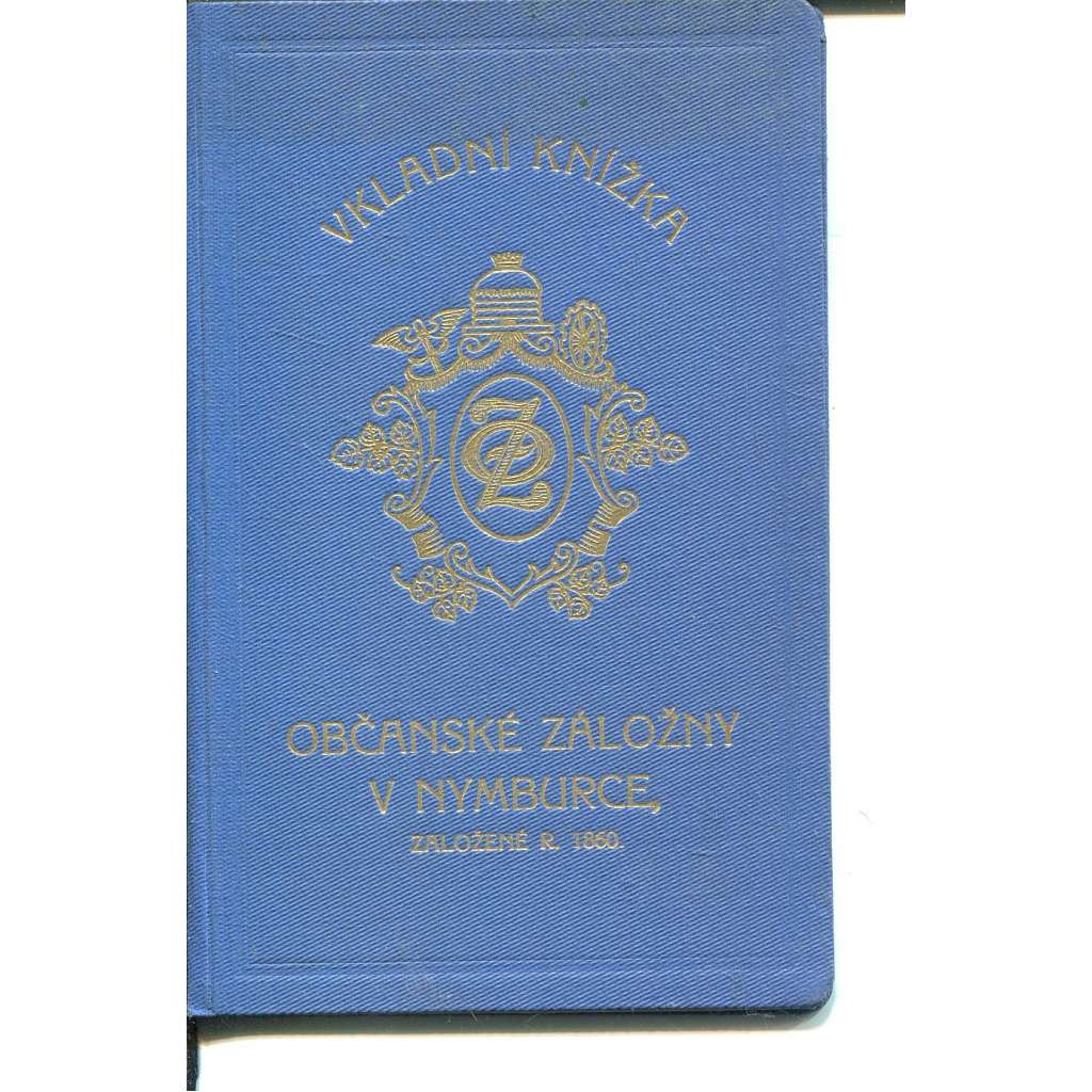 Vkladní knížka občanské záložny v Nymburce (Nymburk)