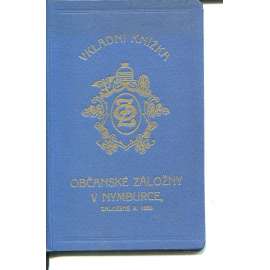 Vkladní knížka občanské záložny v Nymburce (Nymburk)