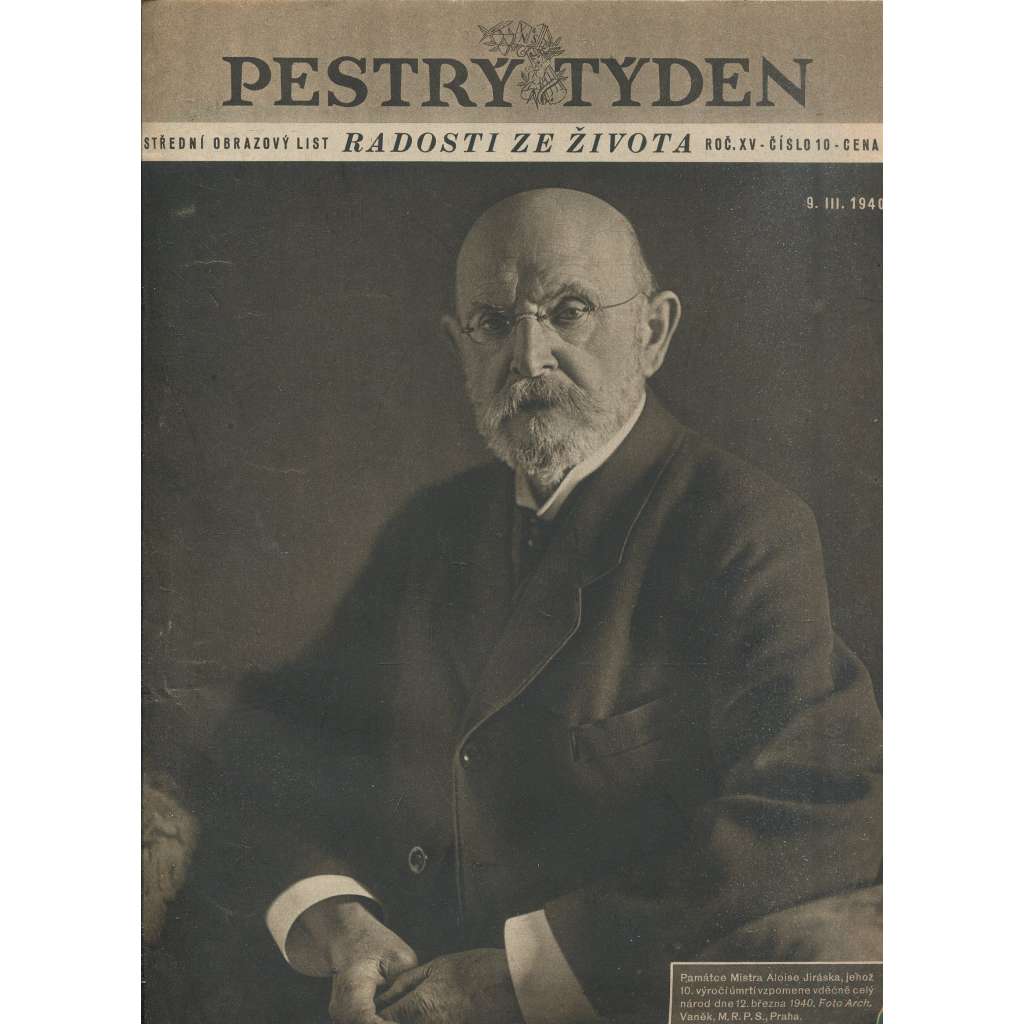 Pestrý týden (Časopis, noviny 1940, Protektorát) - Alois Jirásek