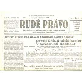 Rudé právo, ročník XII., číslo 12/1931. Ústřední orgán Komunistické strany Československa (staré noviny, 1. republika)