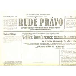 Rudé právo, ročník XII., číslo 40/1931. Ústřední orgán Komunistické strany Československa (staré noviny, 1. republika)