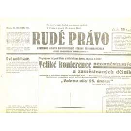 Rudé právo, ročník XII., číslo 40/1931. Ústřední orgán Komunistické strany Československa (staré noviny, 1. republika)
