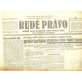 Rudé právo, ročník XII., číslo 41/1931. Ústřední orgán Komunistické strany Československa (staré noviny, 1. republika)