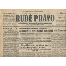 Rudé právo, ročník XII., číslo 52/1931. Ústřední orgán Komunistické strany Československa (staré noviny, 1. republika)