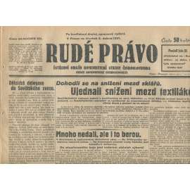 Rudé právo, ročník XII., číslo 54/1931. Ústřední orgán Komunistické strany Československa (staré noviny, 1. republika)