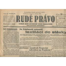 Rudé právo, ročník XII., číslo 56/1931. Ústřední orgán Komunistické strany Československa (staré noviny, 1. republika)