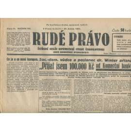 Rudé právo, ročník XII., číslo 71/1931. Ústřední orgán Komunistické strany Československa (staré noviny, 1. republika)