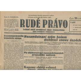 Rudé právo, ročník XII., číslo 77/1931. Ústřední orgán Komunistické strany Československa (staré noviny, 1. republika)