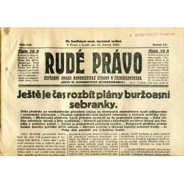Rudé právo, ročník VII., číslo 140/1926 - staré noviny - [komunisté, komunismus]