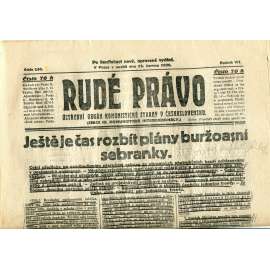 Rudé právo, ročník VII., číslo 140/1926 - staré noviny - [komunisté, komunismus] - nejsou kompletní
