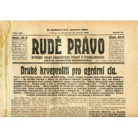 Rudé právo, ročník VII., číslo 142/1926 - staré noviny - [komunisté, komunismus]