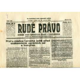 Rudé právo, ročník VII., číslo 144/1926 - staré noviny - [komunisté, komunismus] - nejsou kompletní