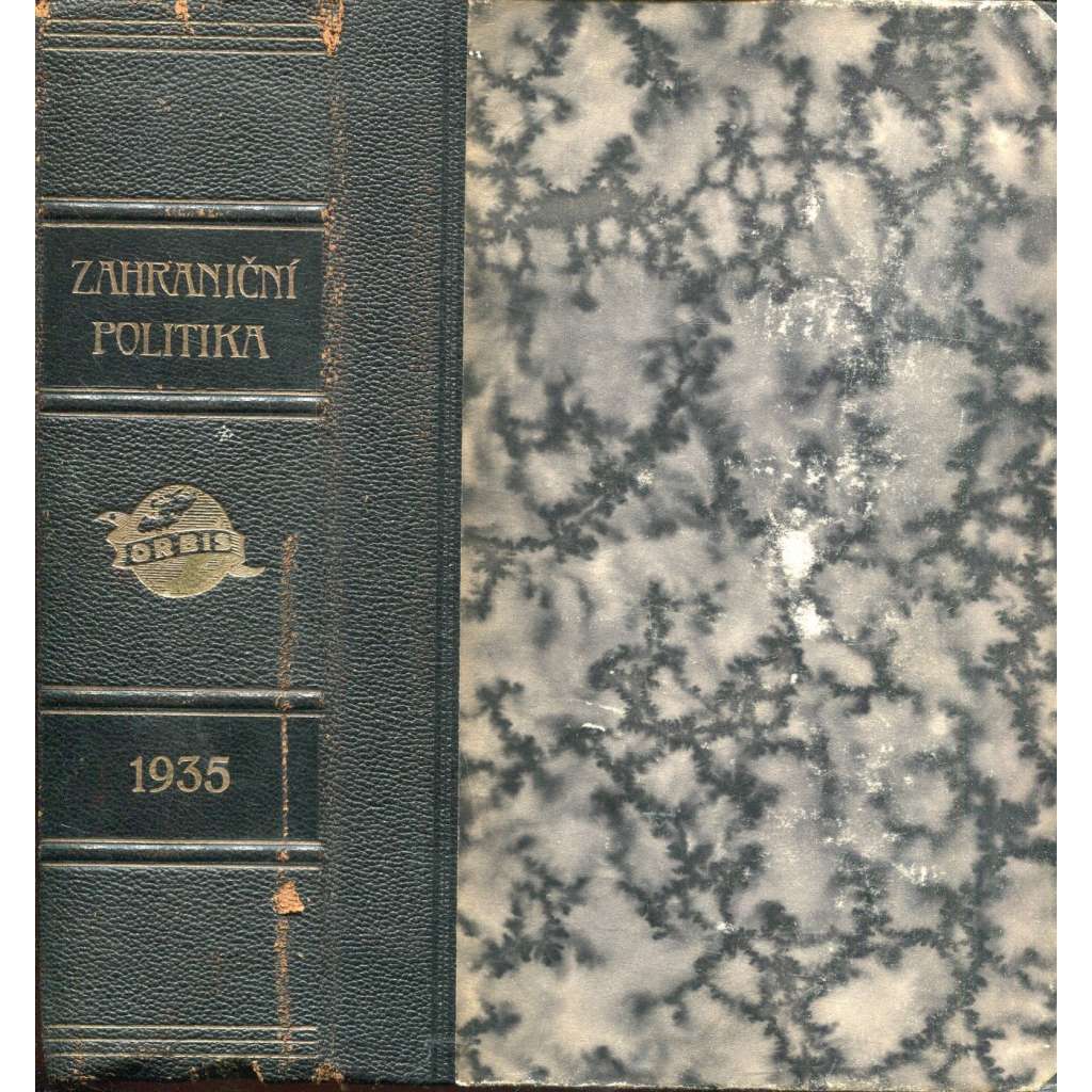 Zahraniční politika 1935 [Sborník pro studium mezinárodních otázek politických, hospodářských a právních (s přílohou Věstník Ministerstva zahraničních věcí] (vazba kůže - polokožená)