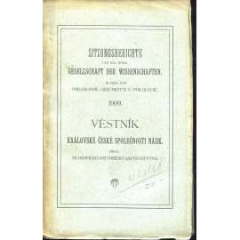 Věstník Královské české společnosti nauk 1909. Třída filosoficko-historicko-jazykozpytná