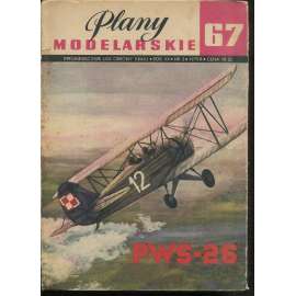 Plany modelarskie, roč. XII., č. 67/1975 [Modelářské plány - letadlo PWS - 26; letectvo, letadla, modelářství, modely]