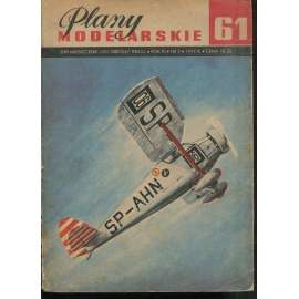 Plany modelarskie, roč. XI., č. 61/1974 [Modelářské plány - letadlo RWD-6; letectvo, letadla, modelářství, modely]