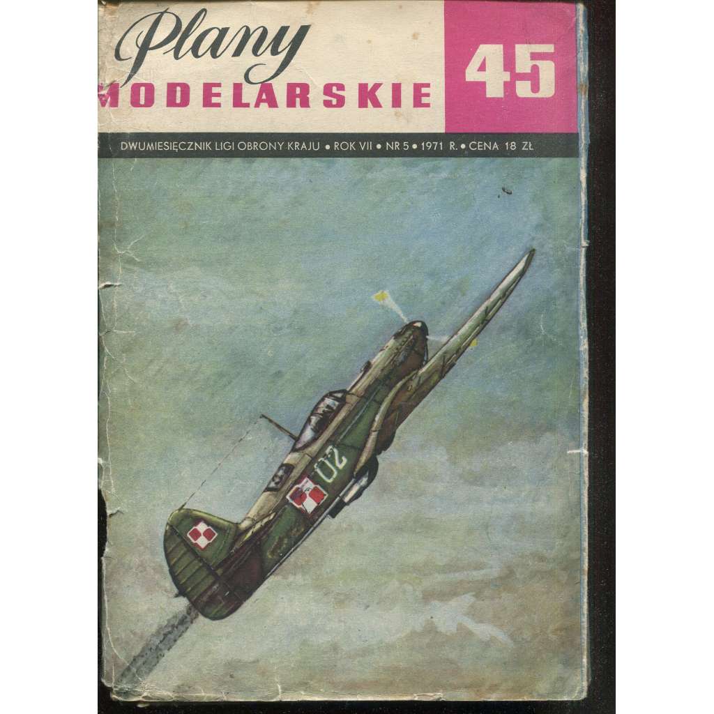 Plany modelarskie, roč. XII., č. 45/1971 [Modelářské plány - letadlo JAK-9P; letectvo, letadla, modelářství, modely]