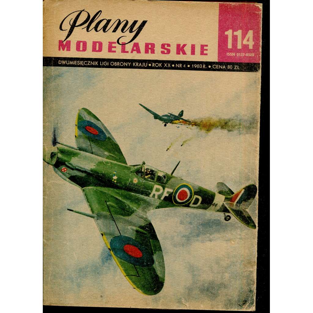 Plany modelarskie, roč. XX., č. 114/1983 [Modelářské plány - loď INGERMANLAND, letectvo, letadla, modelářství, modely]