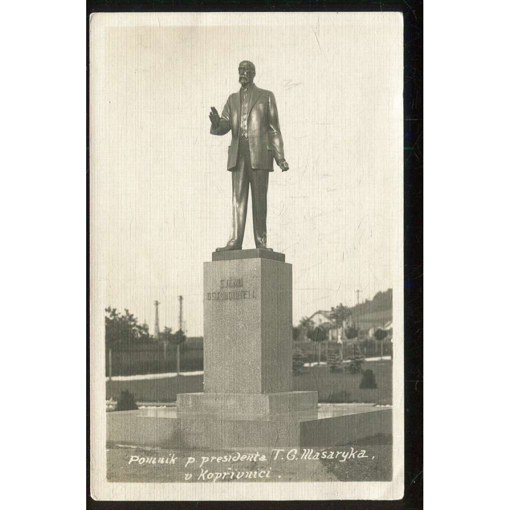 Kopřivnice, Nový Jičín, pomník, socha, Masaryk