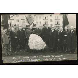 Kopřivnice, Nový Jičín, pomník, socha, základní kámen